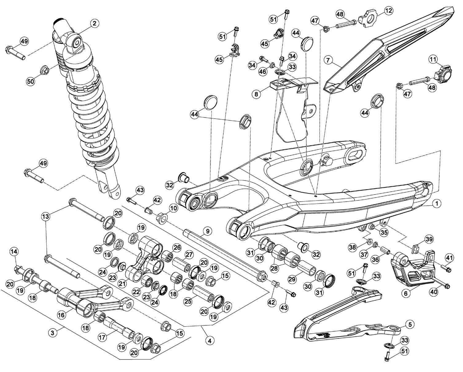 REAR SWING ARM