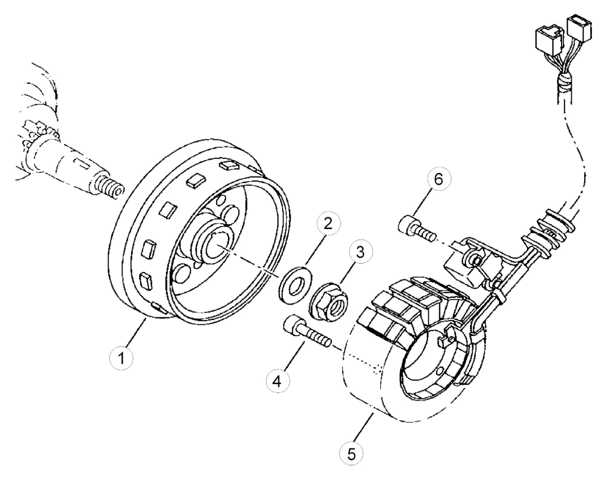 ALTERNATOR - ENGINE COVER