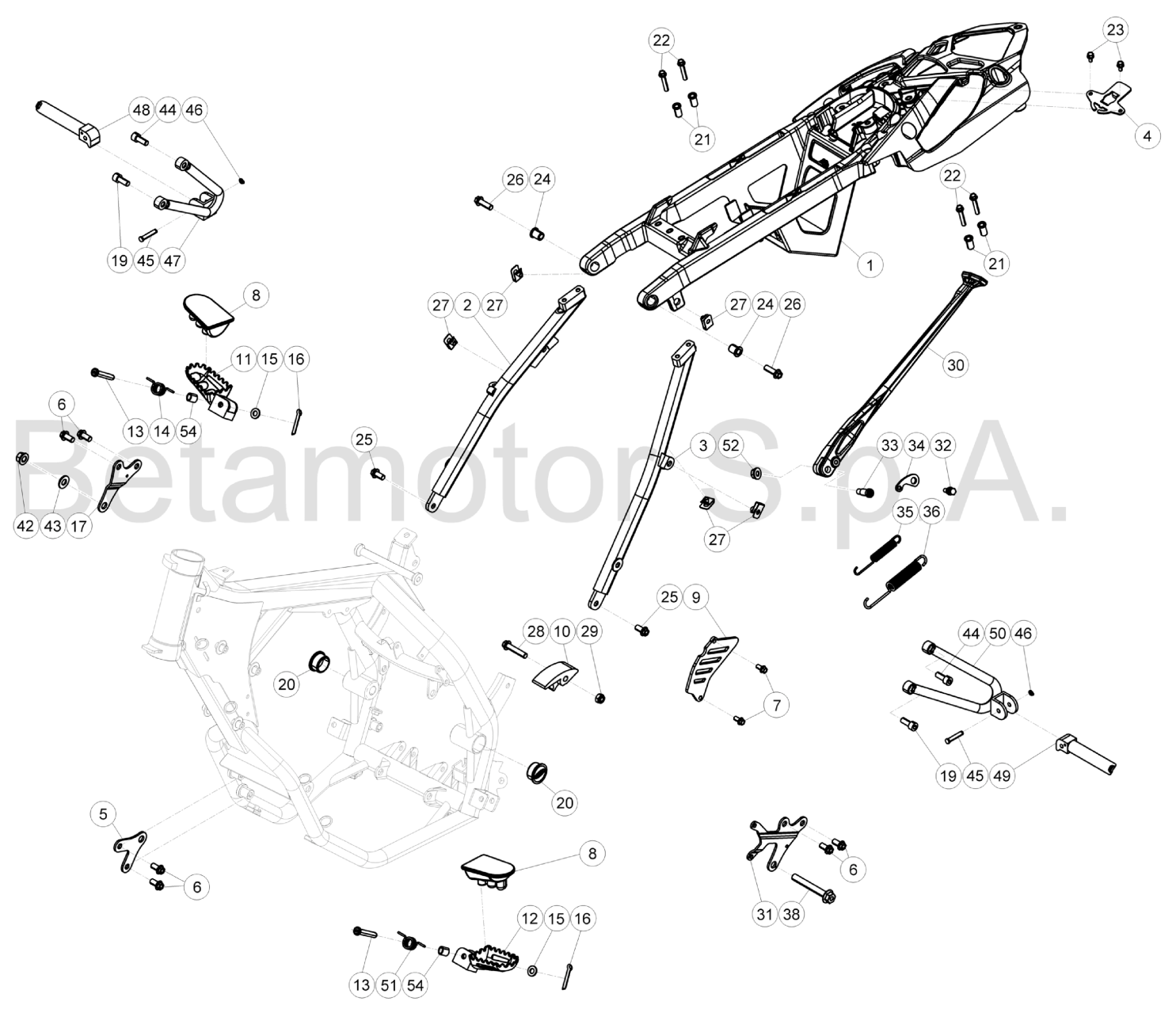 SUBFRAME FOOTRESTS