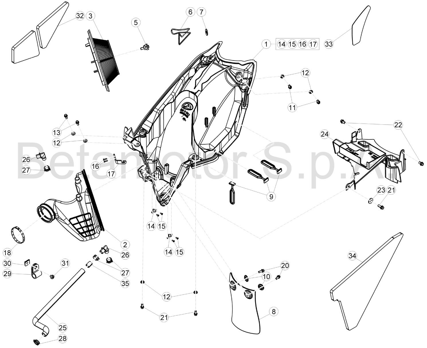 AIR BOX - REAR FENDER