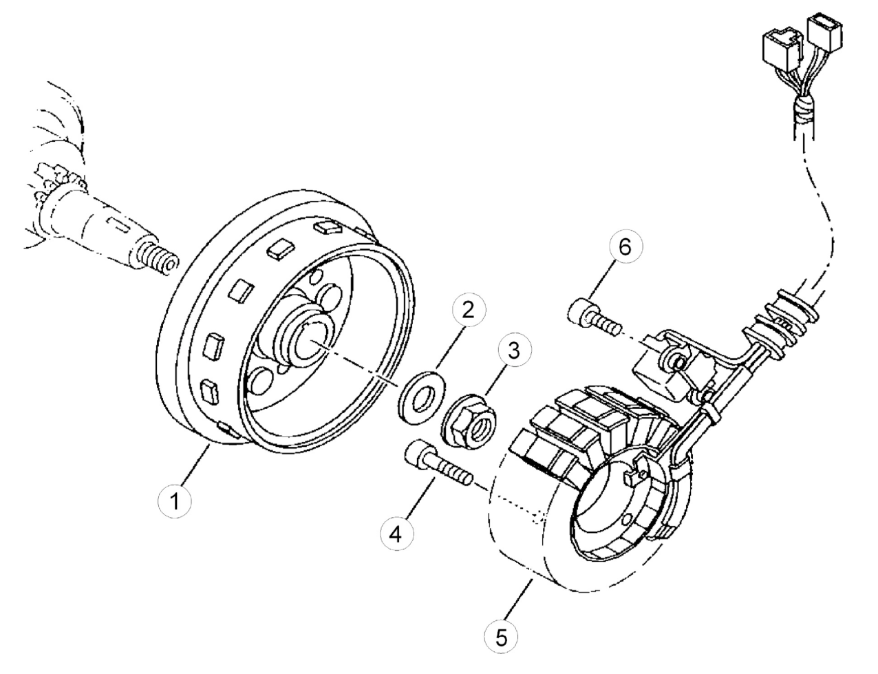 ALTERNATOR - ENGINE COVER