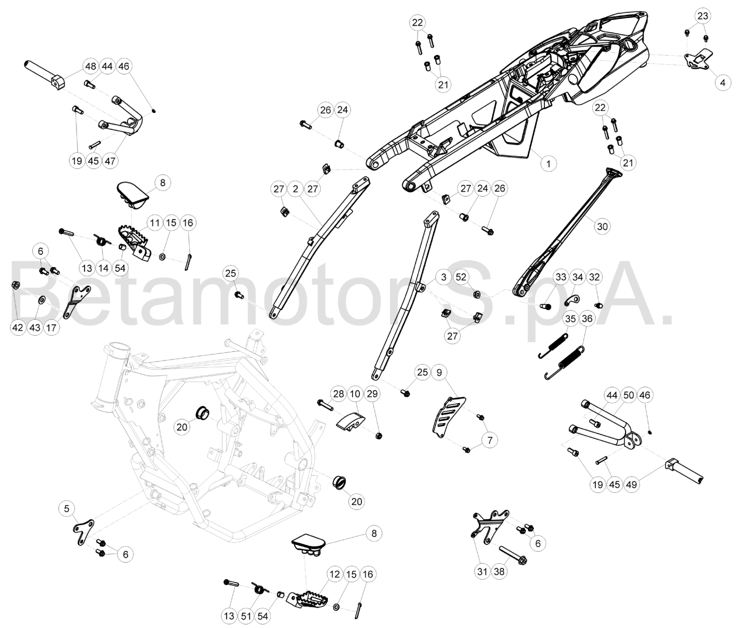 SUBFRAME FOOTRESTS