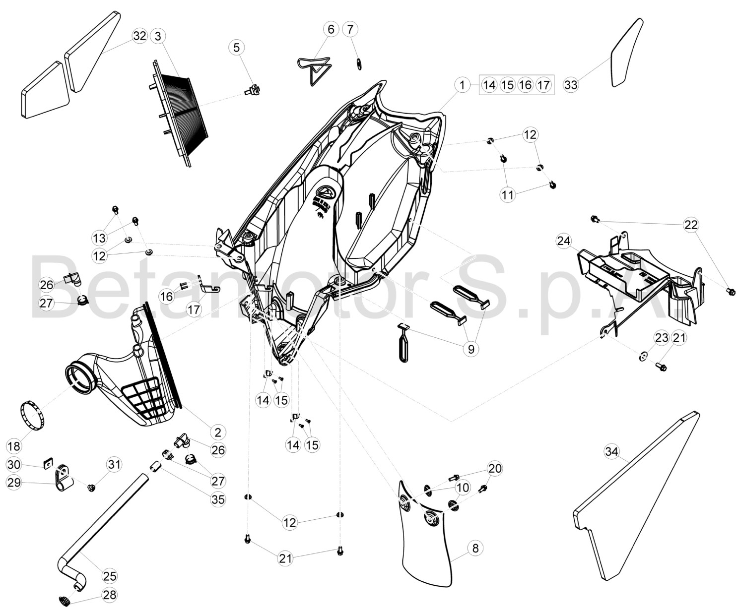 AIR BOX - REAR FENDER