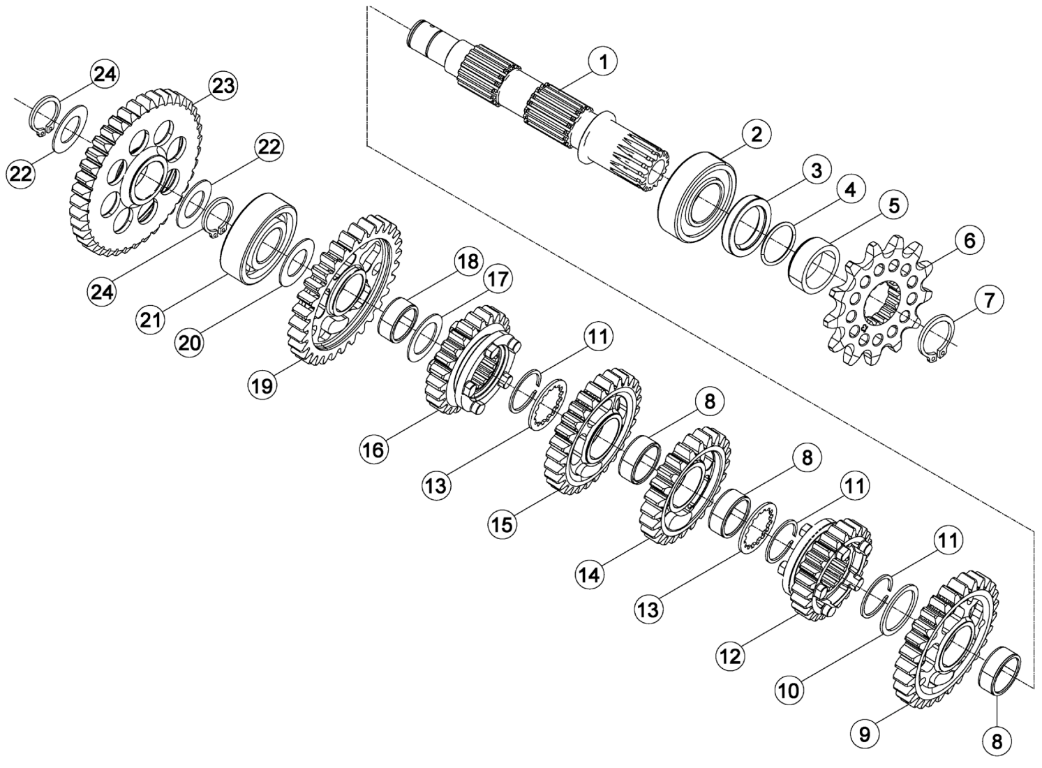 SECUNDAIRY GEARS