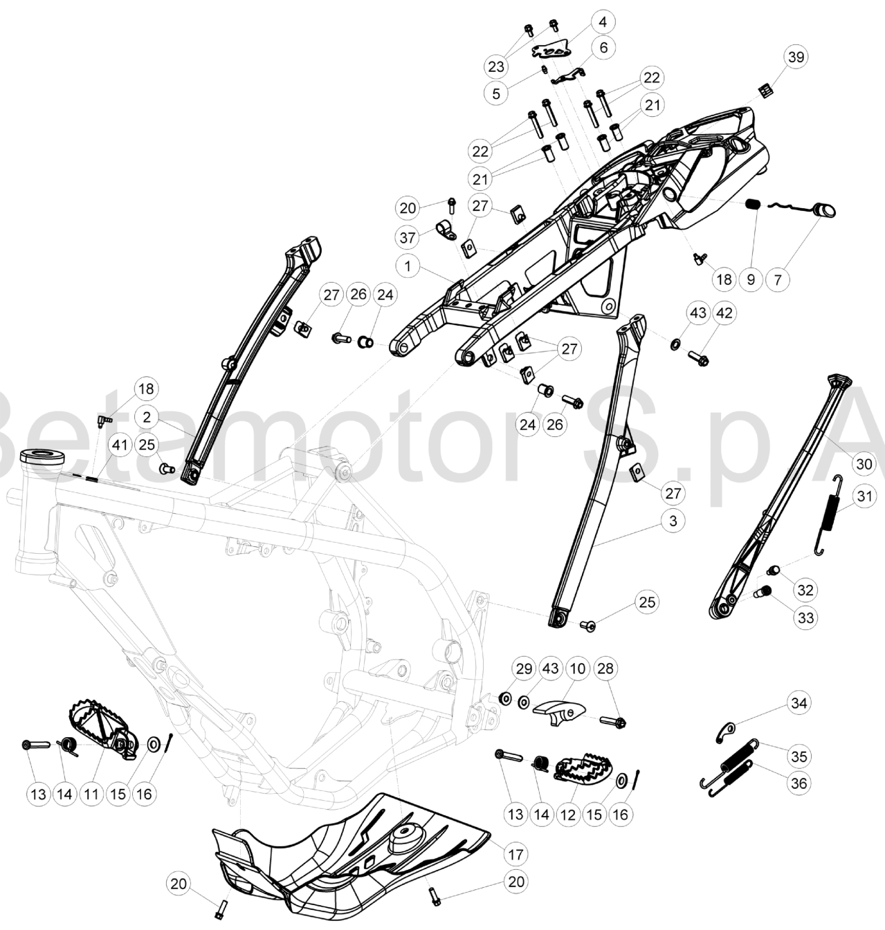 SUBFRAME FOOTRESTS