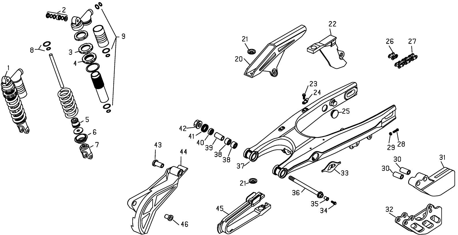 REAR SWING ARM