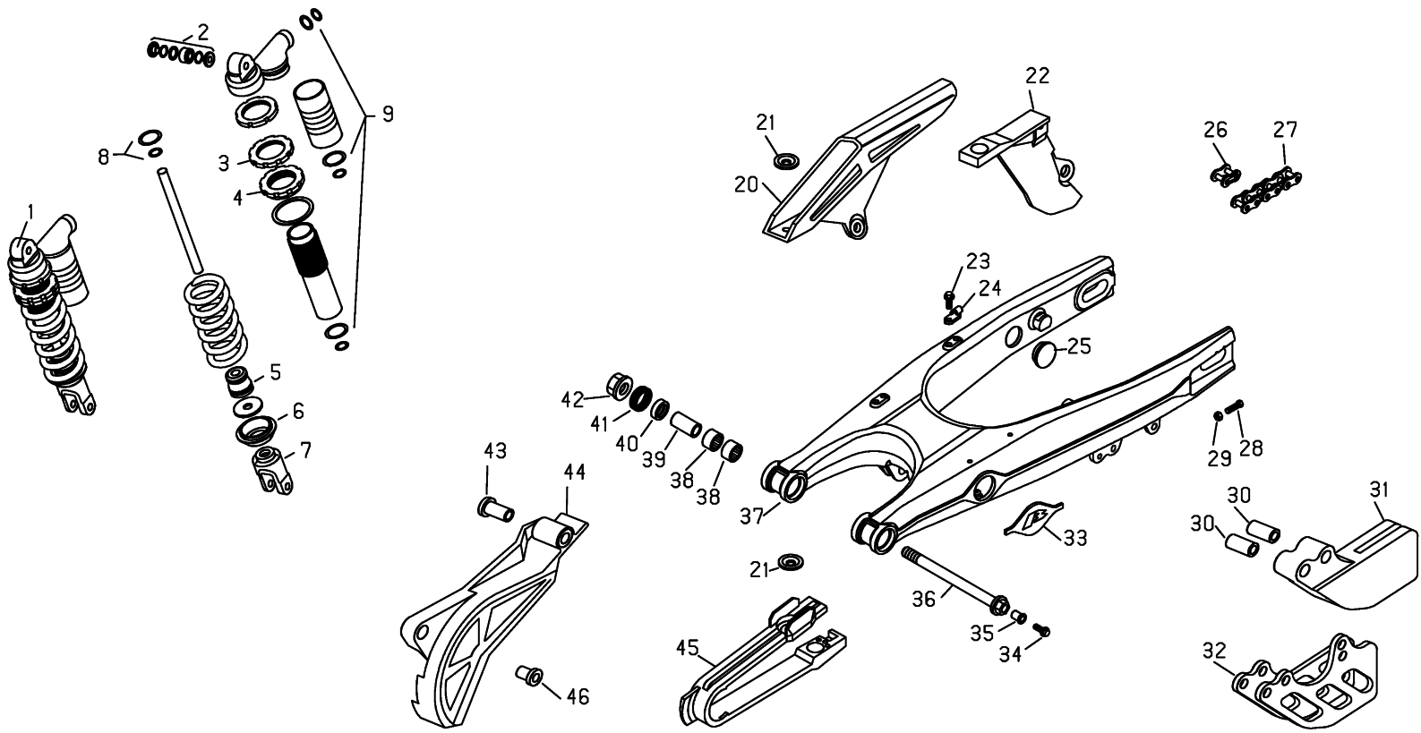 REAR SWING ARM