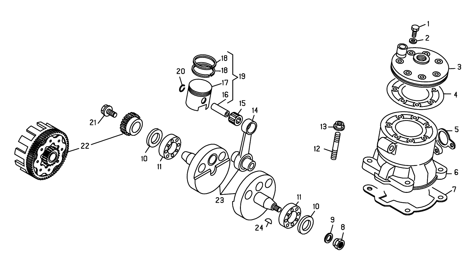 CRANKSHAFT - CYLINDER