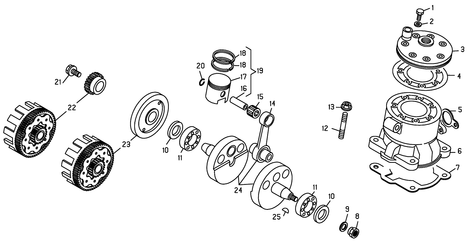 CRANKSHAFT - CYLINDER