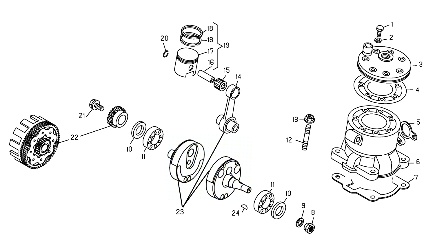 CRANKSHAFT - CYLINDER