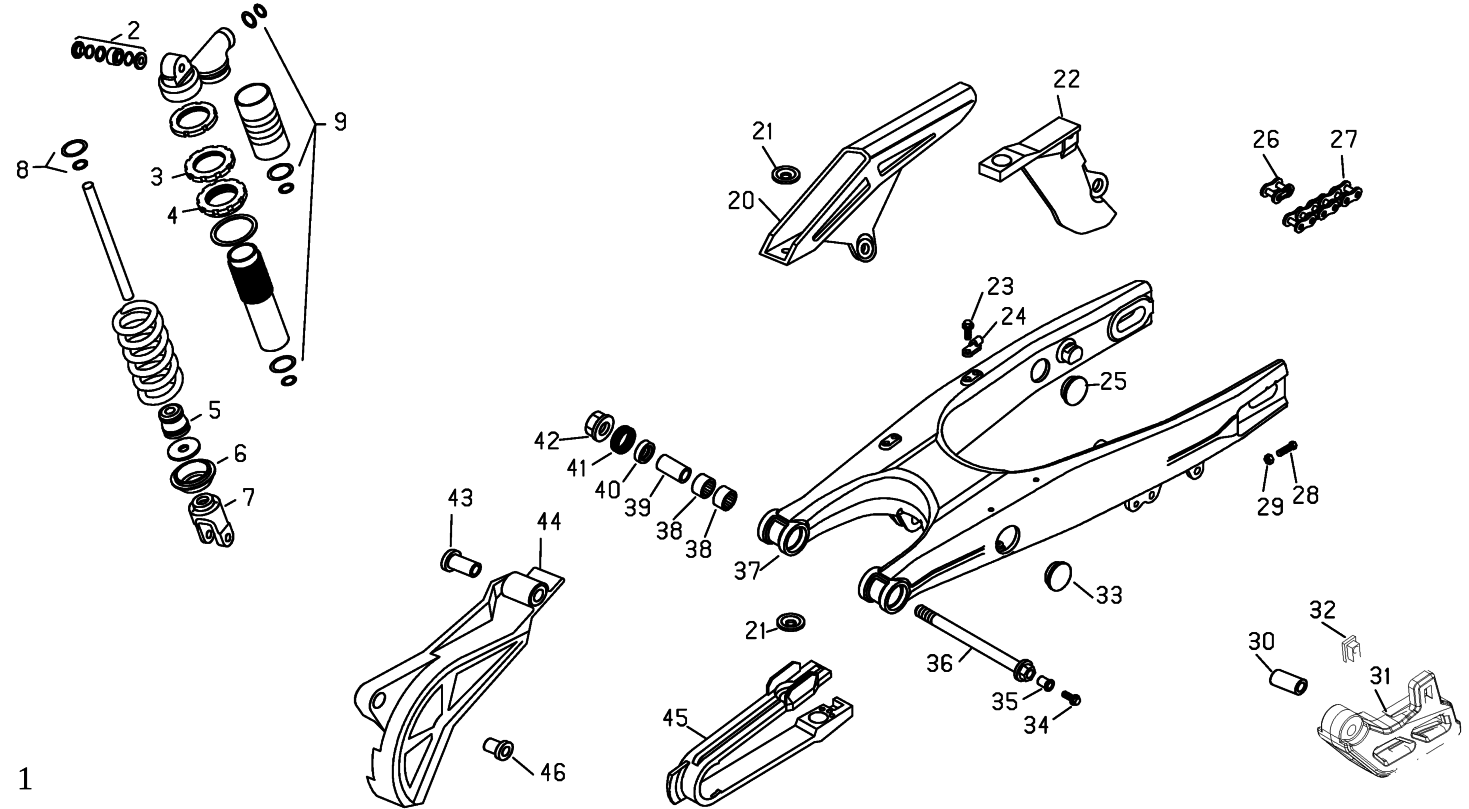 REAR SWING ARM